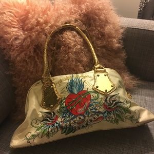 Ed Hardy Christian Audigier "Heart Breaker" Purse